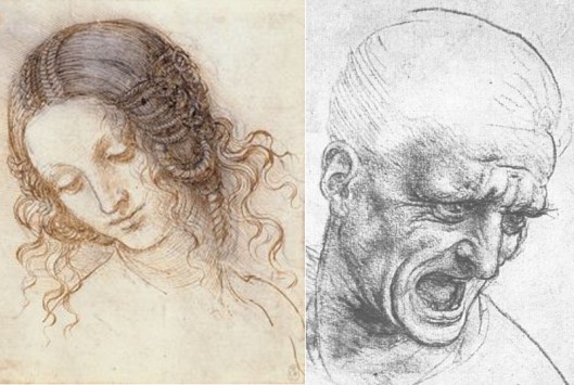 Due disegni di Leonardo da Vinci esposti nella mostra in corso a Milano