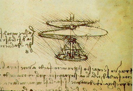 Leonardo da Vinci, "vite aerea", Codice Atlantico